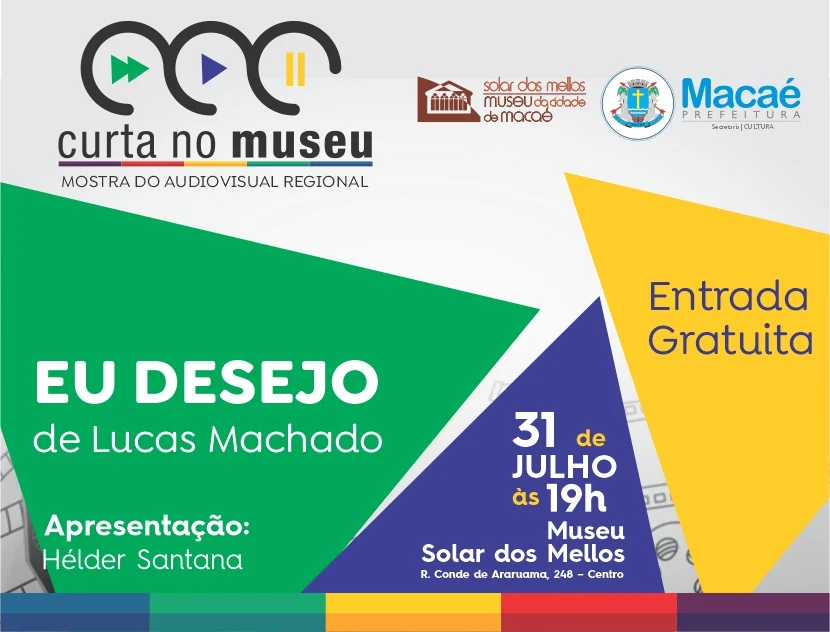 Cinema nacional ganha espaço em Macaé com exibição gratuita de curtas no Solar dos Mellos