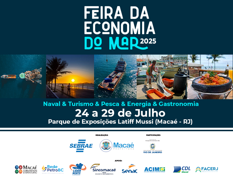 Macaé sedia Feira da Economia do Mar a partir desta quinta-feira com foco em inovação, sustentabilidade e desenvolvimento econômico