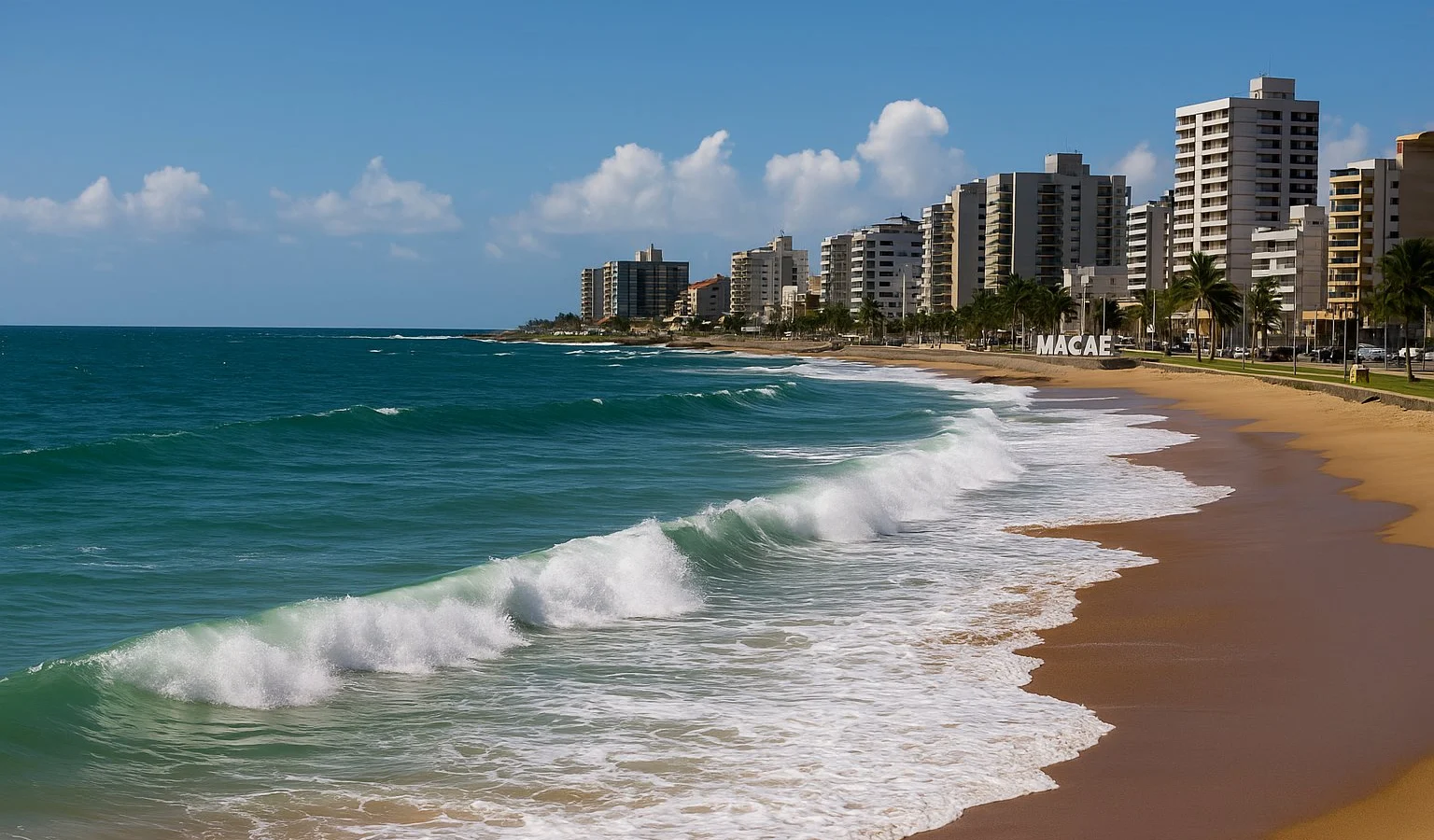 Defesa Civil de Macaé emite alerta de ressaca com ondas de até 3,5 metros: veja os cuidados