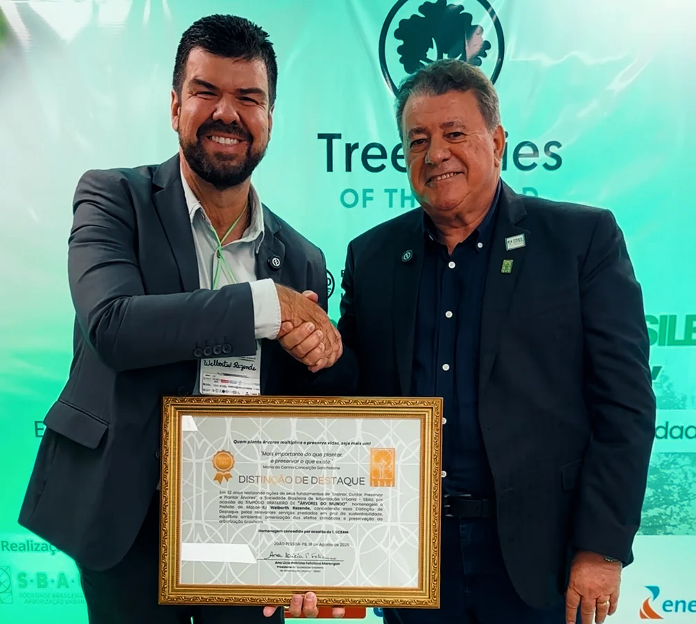 Macaé é reconhecida nacionalmente como cidade sustentável em simpósio sobre arborização urbana