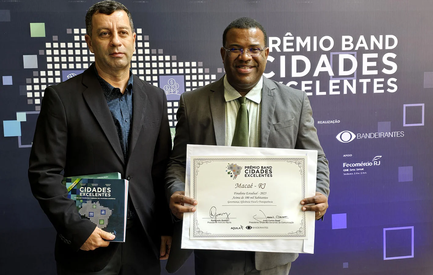 Macaé é finalista estadual do Prêmio Band Cidades Excelentes 2025