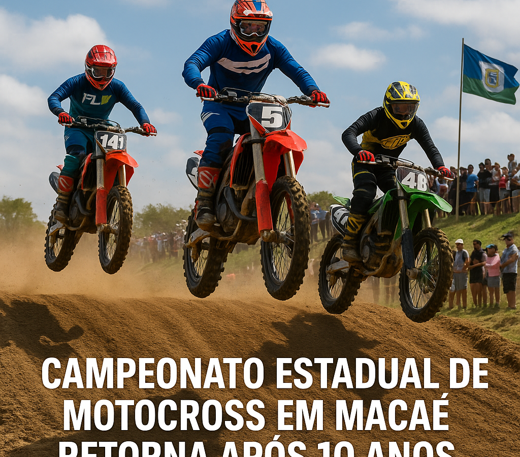 Campeonato Estadual de Motocross promete adrenalina, emoção e movimenta o fim de semana em Macaé