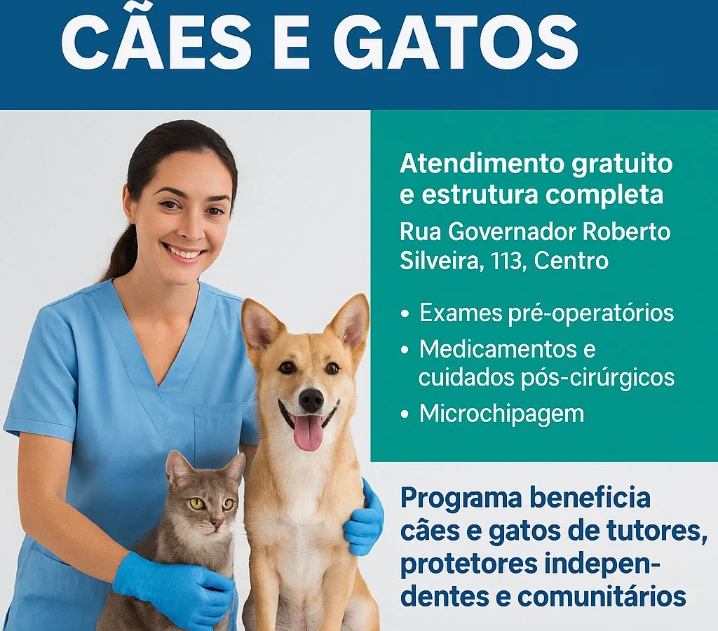 Prefeitura amplia programa gratuito de castração de cães e gatos em Macaé