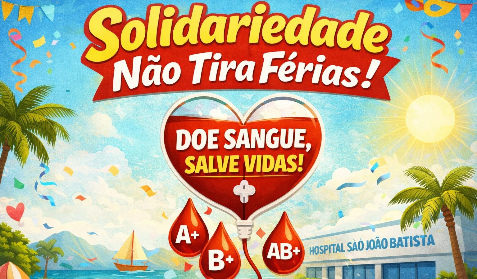 Campanha “Solidariedade Não Tira Férias” intensifica mobilização e promove Dia D de Doação de Sangue em Macaé