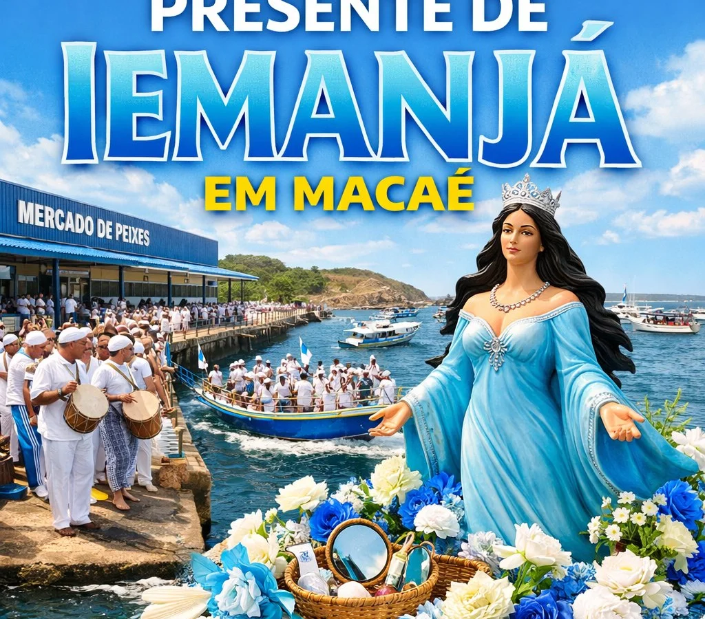 Presente de Iemanjá movimenta Macaé neste domingo com cortejo cultural, religioso e homenagens no mar