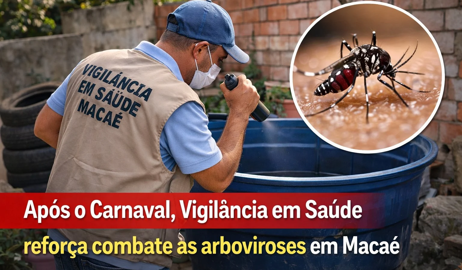 Após o Carnaval, Vigilância em Saúde intensifica combate às arboviroses em Macaé