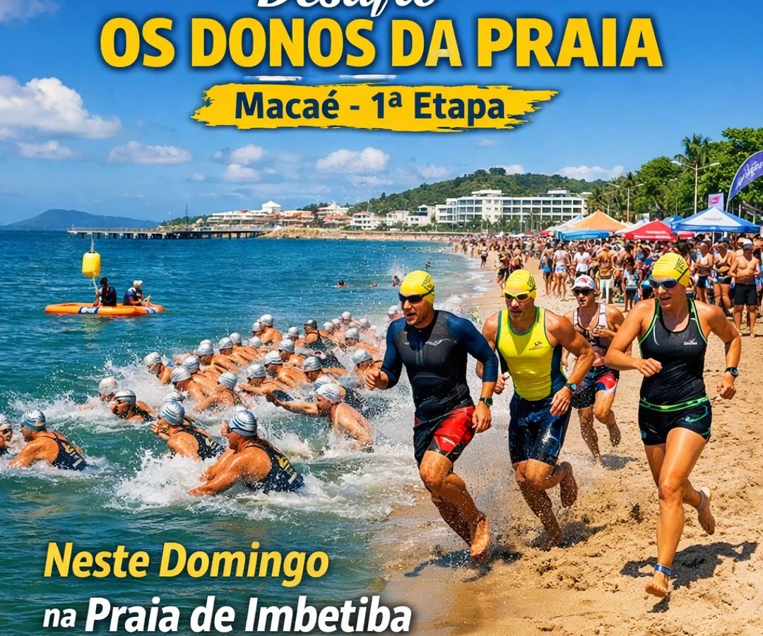 Desafio “Os Donos da Praia” movimenta Macaé neste domingo com esporte, lazer e turismo esportivo