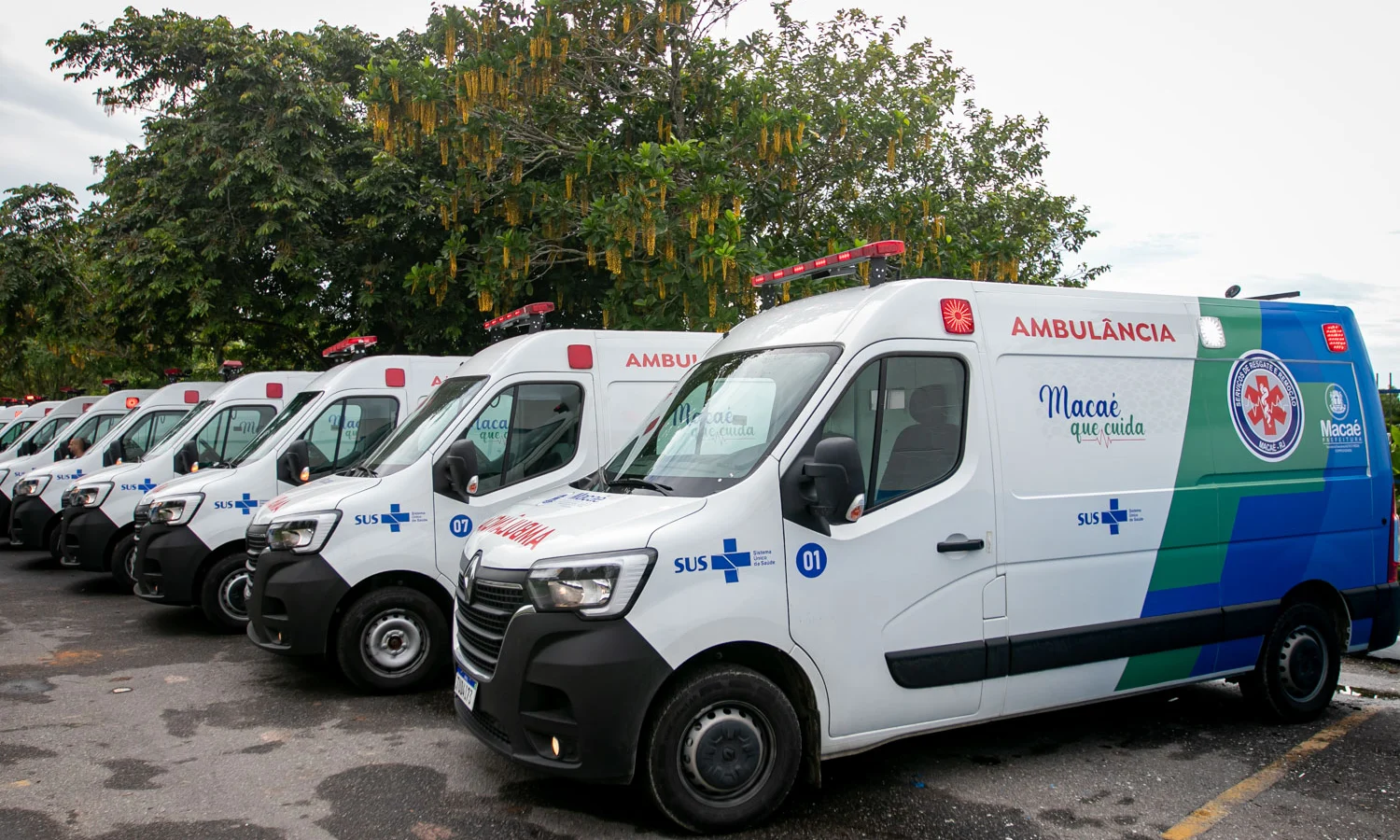Macaé amplia atendimento de urgência com 22 novas ambulâncias