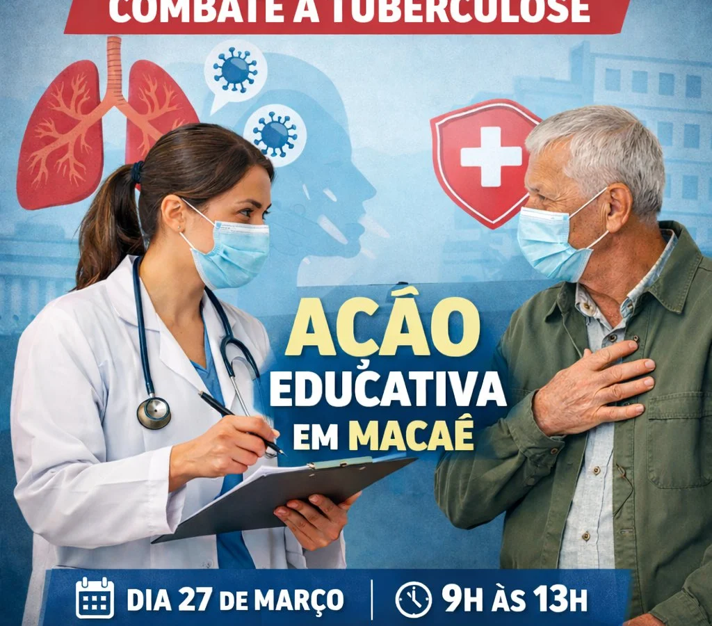 Saúde de Macaé intensifica ações de conscientização sobre tuberculose com evento no Centro da cidade