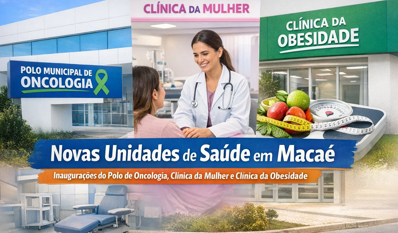Prefeitura de Macaé atualiza calendário e confirma novas datas de inauguração de unidades de saúde no Centro