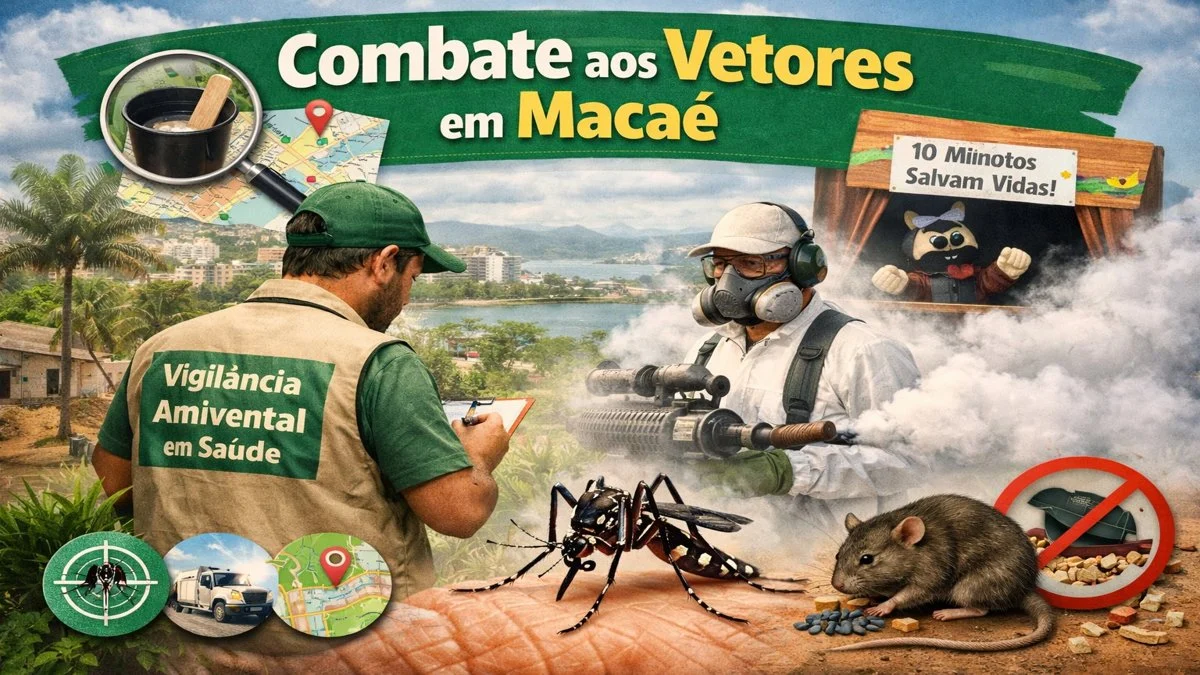 Vigilância Ambiental em Saúde divulga plano de ação de controle de vetores em Macaé nesta semana