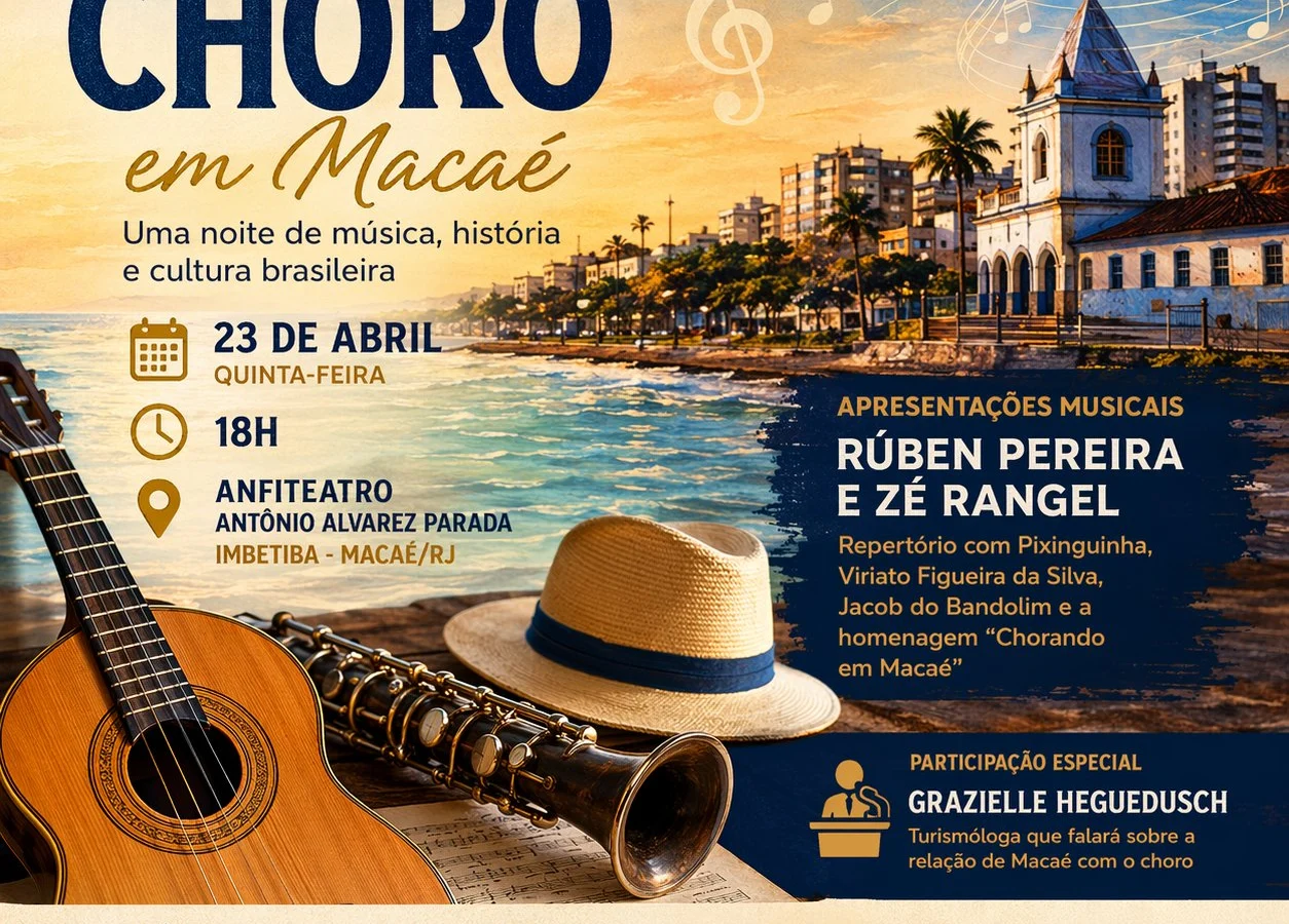 Dia Nacional do Choro será celebrado em Macaé com música, história e valorização cultural
