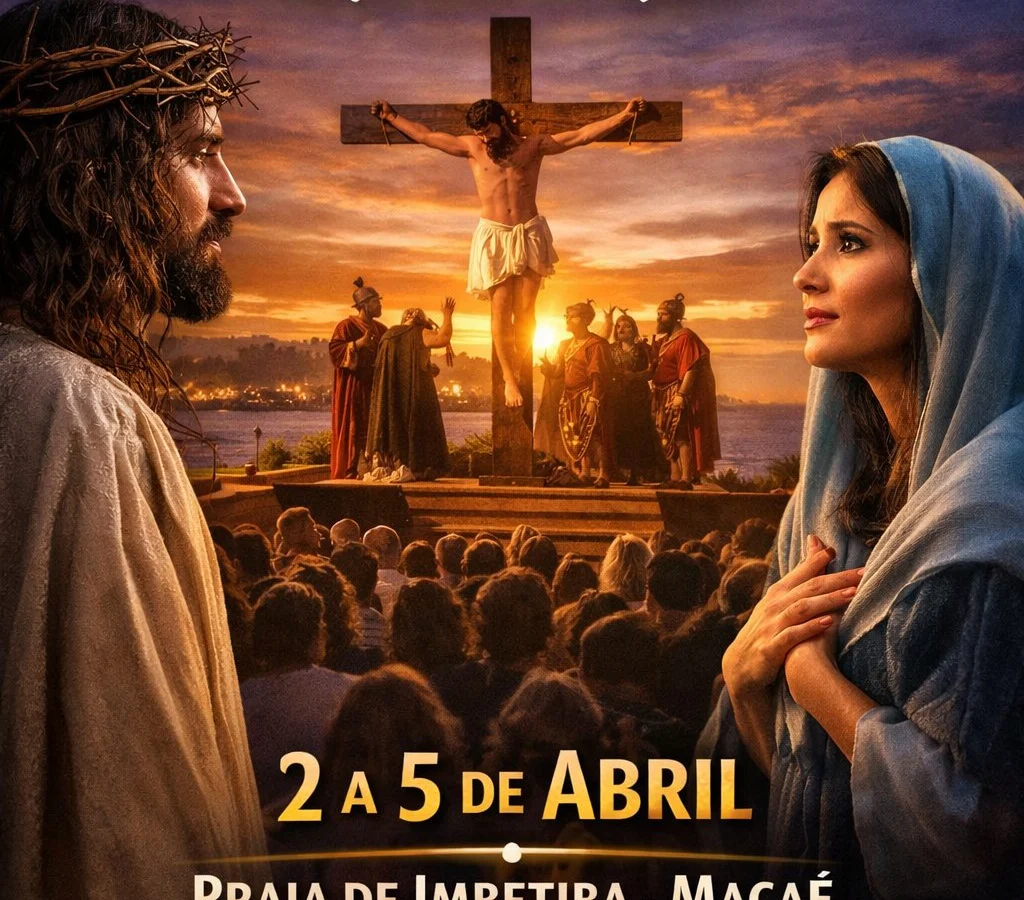 Auto Paixão de Cristo realiza ensaio geral nesta quarta-feira na Praia de Imbetiba, em Macaé