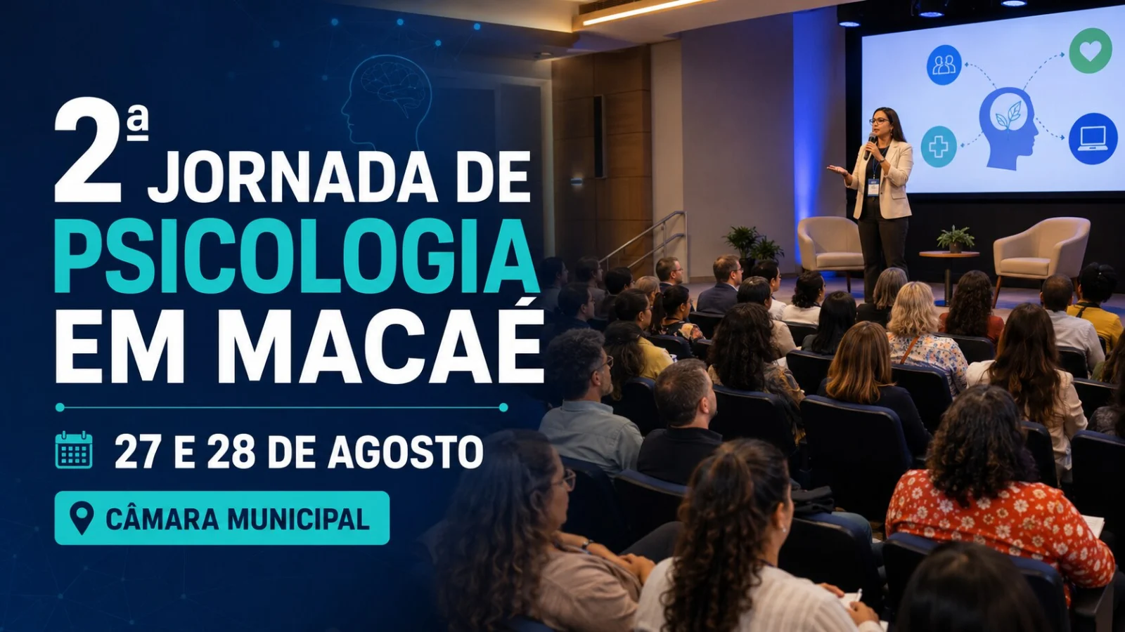 Jornada de Psicologia em Macaé debate saúde pública, inteligência artificial e integração das redes