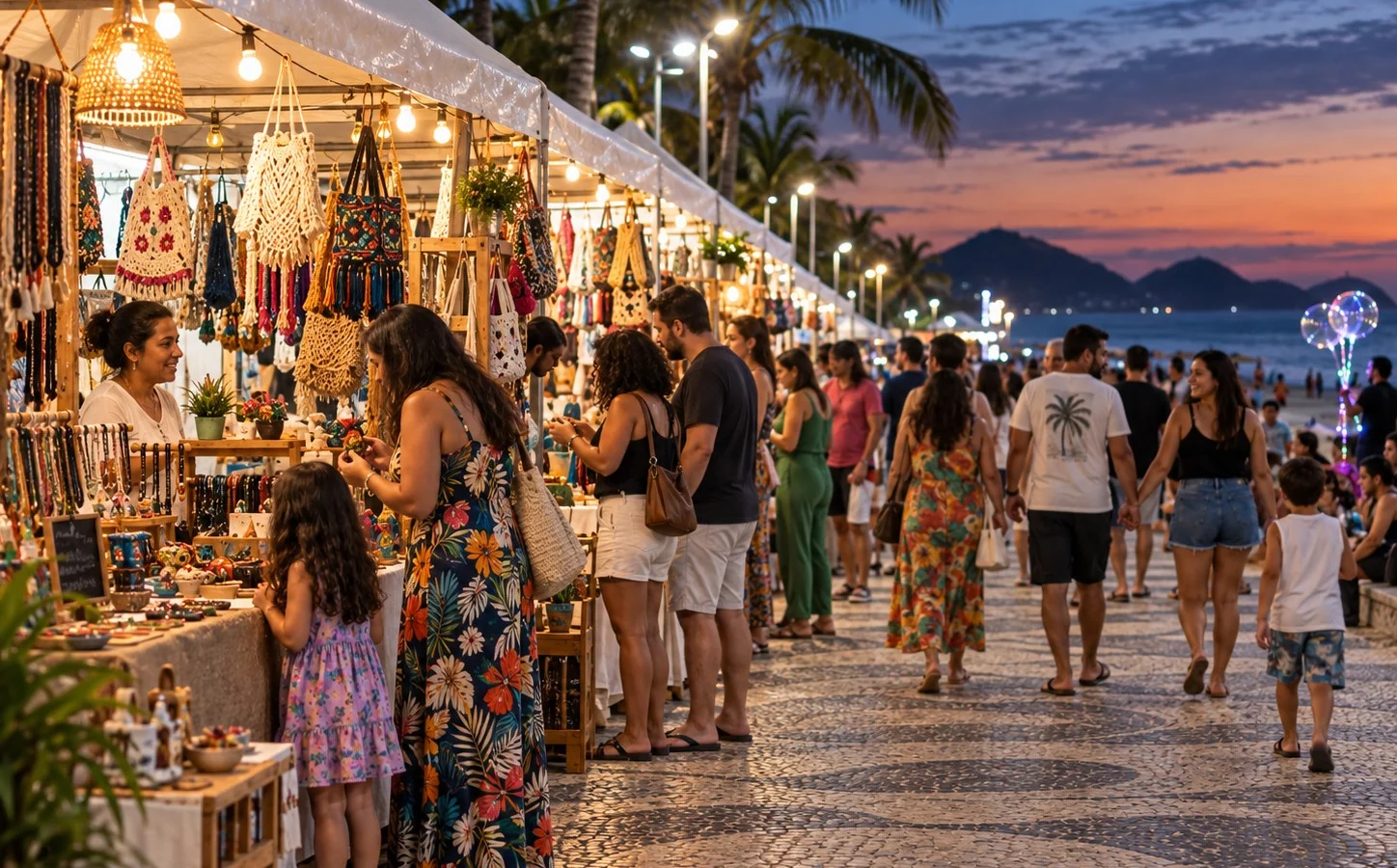 Feira de Artesanato movimenta Praia dos Cavaleiros durante Festival Gastronômico de Macaé